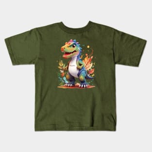 Cool Cute Dinosaur T-Rex Tyrannosaurus Kids T-Shirt